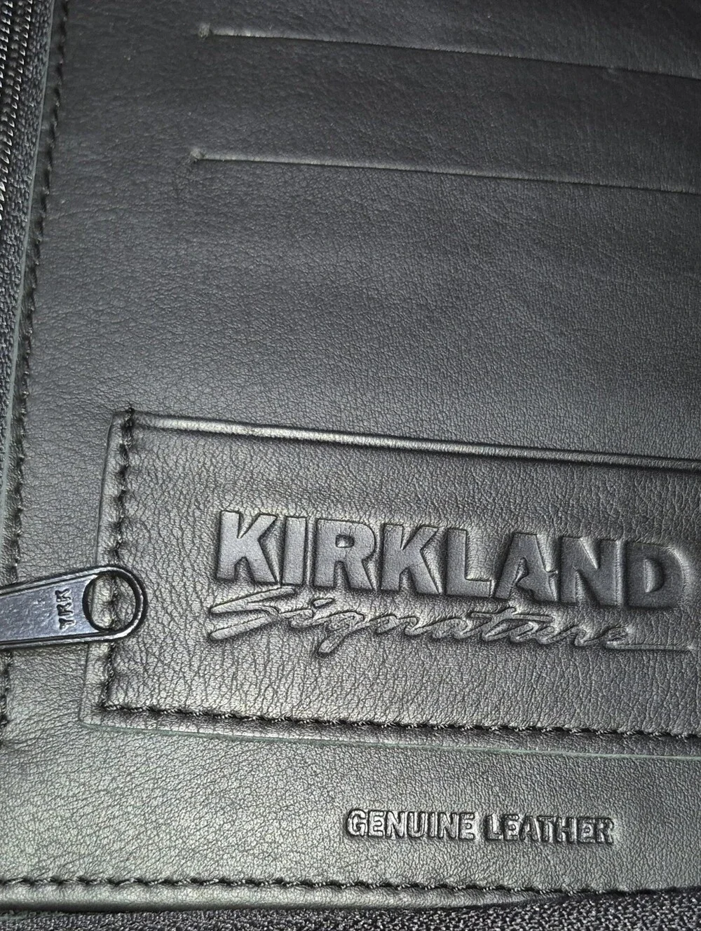 Kirkland Signature 7 Ring Binder Classic Planner Black Premium Leather Zip Case